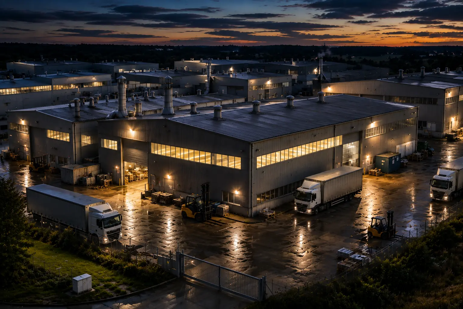 HUHU Mahjong factory overview showing modern production facilities and manufacturing site