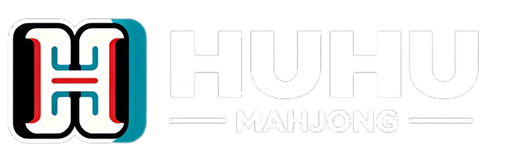 HUHU Mahjong brand logo with modern Mahjong inspired design