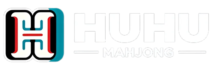 HUHU Mahjong brand logo with modern Mahjong inspired design