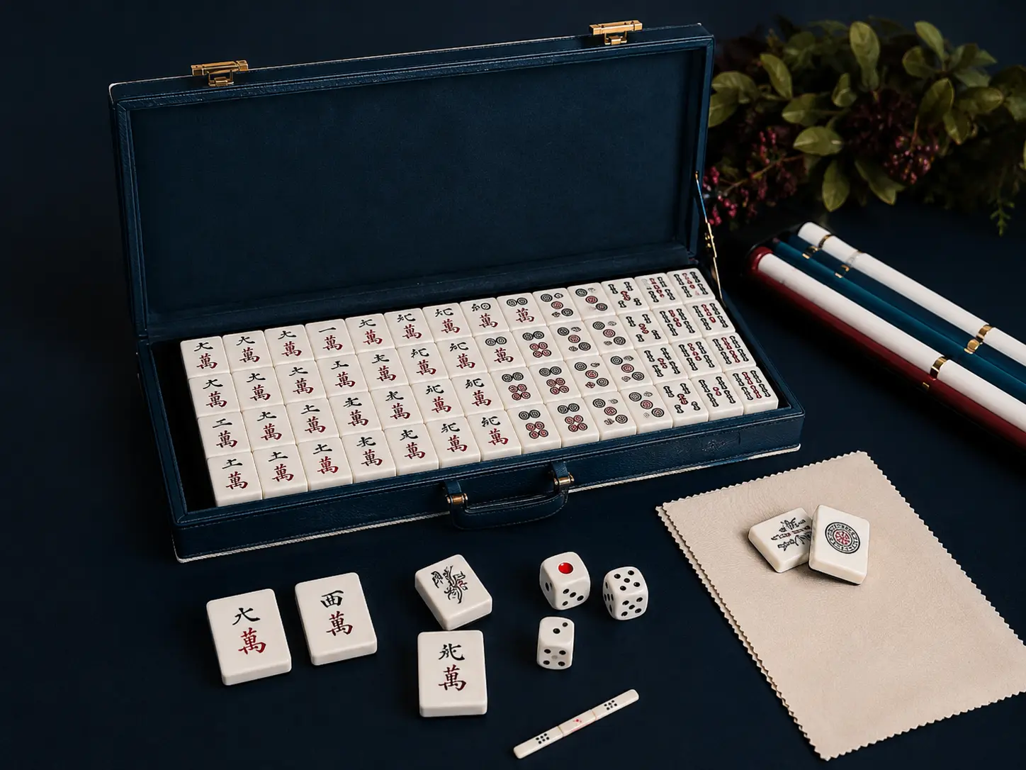 Home 23 Luxury custom Mahjong set with premium gift case and accessories
