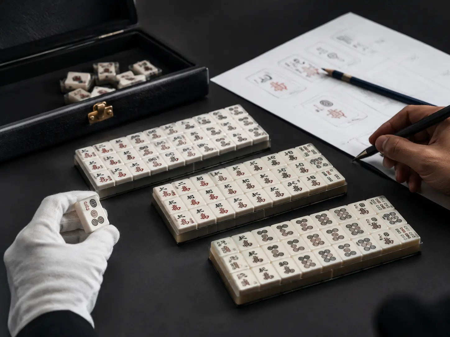 Home 24 Custom Mahjong sample review and design approval process for OEM production