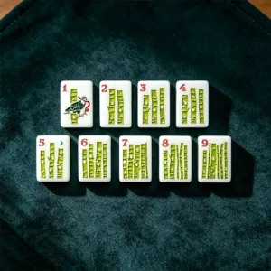 Double Carving Animal Mahjong Tiles Styled Display