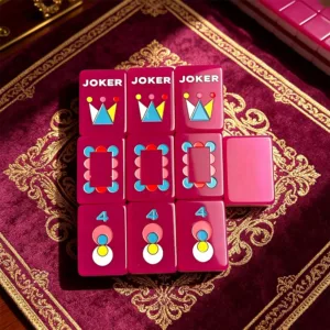 Neon Purple Mahjong Tiles with Joker Tiles Displayed