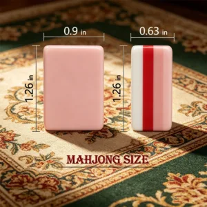 Pink Monkey Mahjong Tiles Size Comparison
