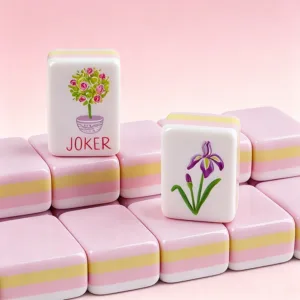 Light Purple Mahjong Joker Tile Close-Up