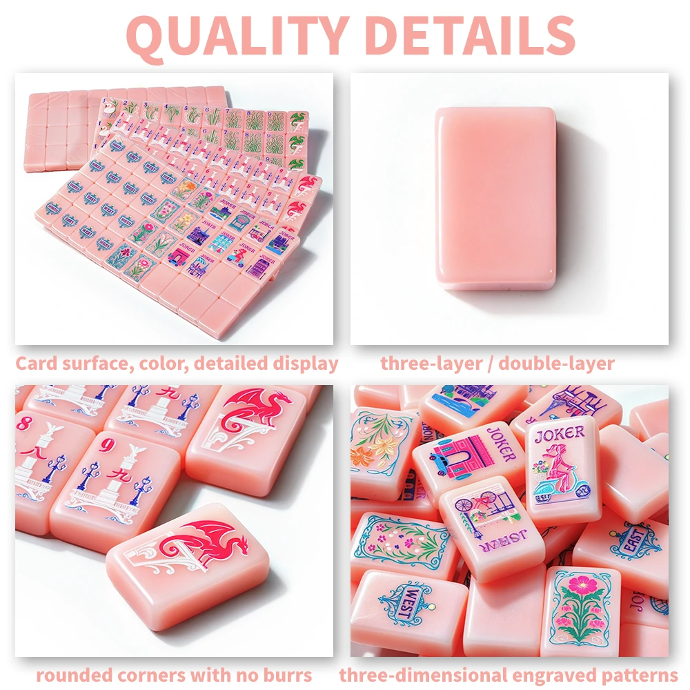 Fruit Pink Pricklypear Acrylic Mahjong Tile – Quality Details Fruit Pink Pricklypear Acrylic Mahjong Tile Quality Details