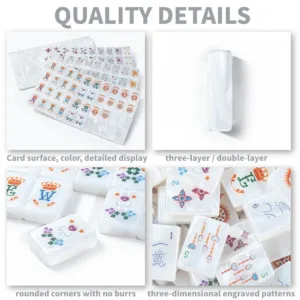 Pearl Shell Acrylic Mahjong Tile Quality Details