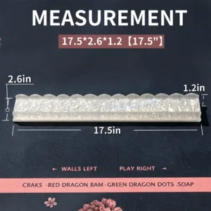 17.5 Inch Pearl White Acrylic Mahjong Tile Rack Dimensions