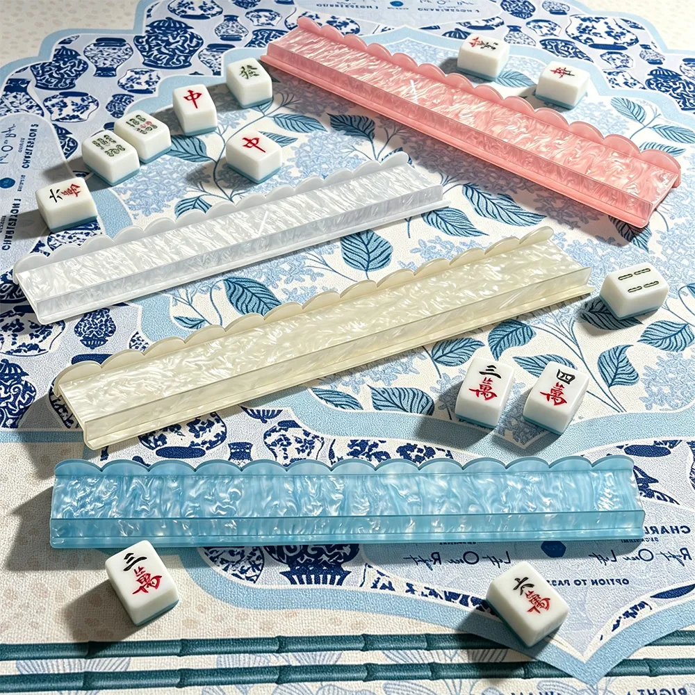 Blue acrylic Mahjong tile rack dimensions