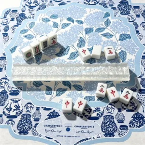 Pearl White Acrylic Mahjong Tile Rack