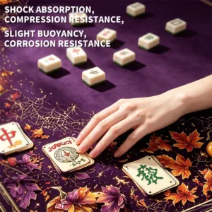 Purple Neoprene Mahjong Table Mat with Shock Absorption and Compression Resistance