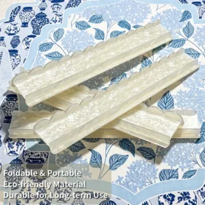 Shell Color Acrylic Folding Ruler Multiple Pieces Display