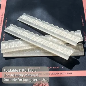 Pearl White Acrylic Mahjong Tile Racks Portable and Durable