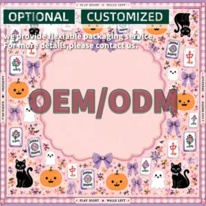 Pink Neoprene Mahjong Table Mat OEM ODM Custom Packaging