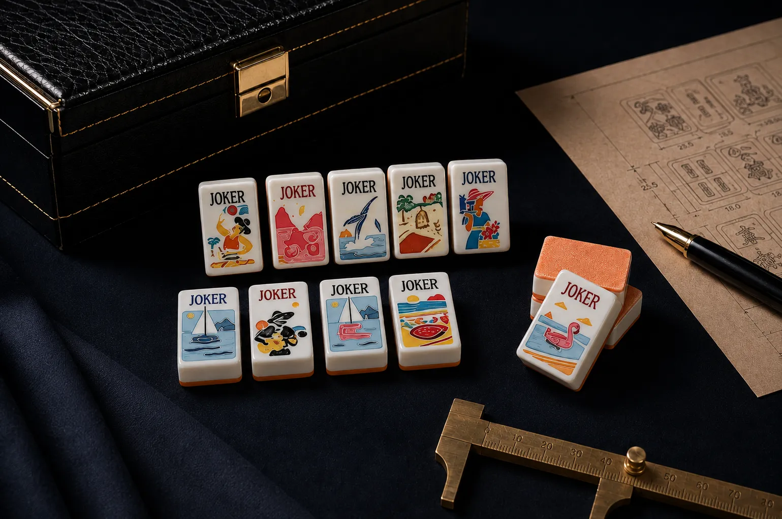 Custom Joker mahjong tiles OEM ODM manufacturing
