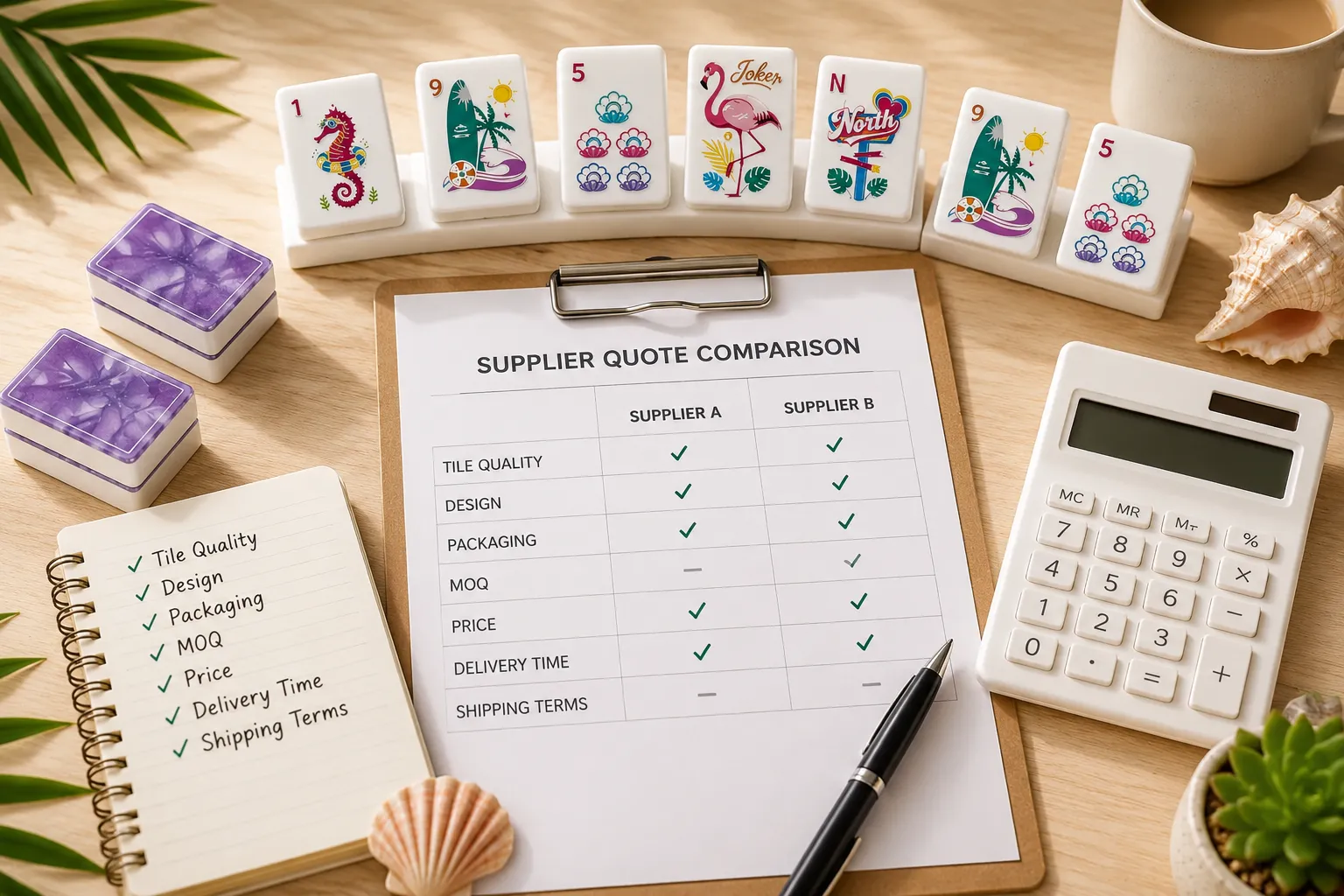 Mahjong Supplier Quotes comparison for wholesale buyers