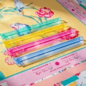 Colourful Polycarbonate Mahjong Racks on Printed Mahjong Mat