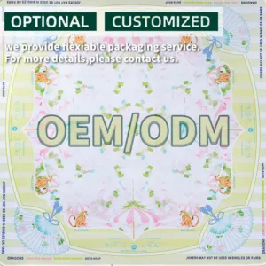 Oriental Crane Mahjong Table Mat OEM ODM Service
