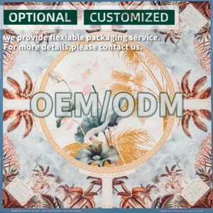 Oriental Crane Mahjong Table Mat OEM ODM Service