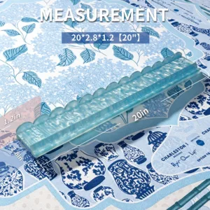 20 Inch Pearl Blue Acrylic Mahjong Tile Rack Dimensions