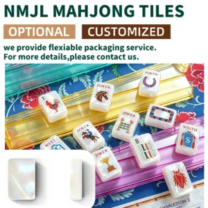 Mother-of-Pearl NMJL Mahjong Tiles with Custom Packaging Options