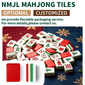 Custom Christmas Mahjong tiles with OEM and private label manufacturing services for brands and retailers.